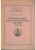 Szántó Imre - Parasztmozgalmak Heves- és Külső-Szolnok megyében 1790-1795