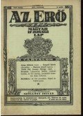 Szőllősy István - Az Erő (1930. 2.sz.)