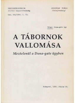 Horváth József - A tábornok vallomása Horváth József - A tábornok vallomása, Budapest 1990 antikvár könyv