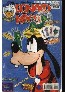 Walt Disney - Donald Kacsa 2000/18 Walt Disney - Donald Kacsa 2000/18, Budapest 2000 antikvár könyv