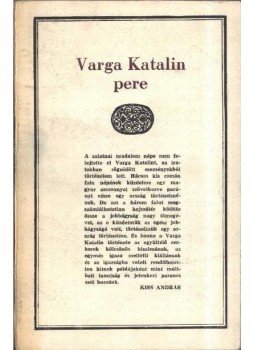 Kiss András - Varga Katalin pere Kiss András - Varga Katalin pere, Bukarest 1980 antikvár könyv