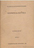 Dr Vargha László - Kriminalisztika