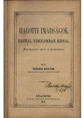 Czelder Márton - Halotti imádságok