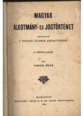 Timon Ákos - Magyar alkotmány- és jogtörténet