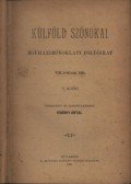 Ribényi Antal (szerk.) - Külföld szónokai
