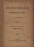 Ribényi Antal (szerk.) - Külföld szónokai