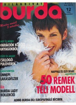 Aenne Burda (szerk.), Kerstin Fahrenson (főszerk.) - Burda 1994/12. december Aenne Burda (szerk.), Kerstin Fahrenson (főszerk.) - Burda 1994/12. december, Budapest 1994 antikvár könyv