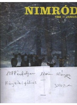 - Nimród 1988. évfolyam (hiányos) - számonként - Nimród 1988. évfolyam (hiányos) - számonként, Budapest 1988 antikvár könyv