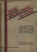  - Magyar művelődéstörténeti kis-lexikon
