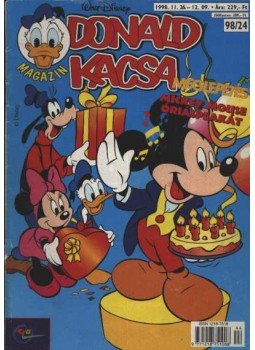 Walt Disney - Donald Kacsa 1998/24. Walt Disney - Donald Kacsa 1998/24., Budapest 1998 antikvár könyv