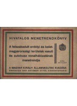 - Hivatalos mentrendkönyv - Hivatalos mentrendkönyv, Budapest 1940 antikvár könyv