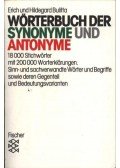 Bulitta, Erich,Bulitta, Hildegard - Wörterbuch der Synonyme und Antonyme