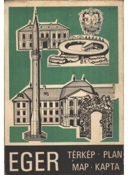 - Eger térkép - Eger térkép, Budapest 1972 antikvár könyv