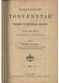 Dárday Sándor - Igazságügyi Törvénytár I-VI. kötet + Tárgymutató
