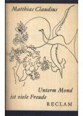 Claudius, Matthias - Unterm Mond ist viele Freude