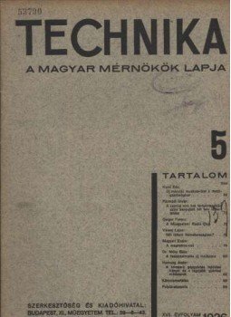 Pattantyús Á. Géza - Technika 5. Pattantyús Á. Géza - Technika 5., Budapest 1936 antikvár könyv