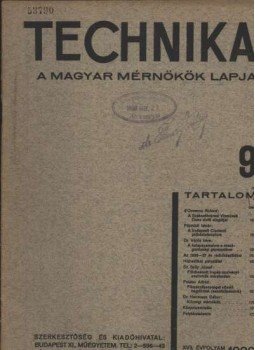 Pattantyús Á. Géza - Technika 9 Pattantyús Á. Géza - Technika 9, Budapest 1936 antikvár könyv