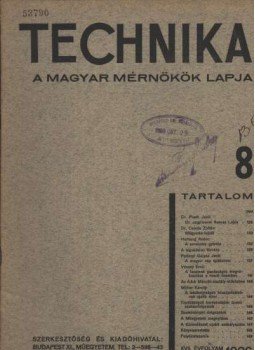 Pattantyús Á. Géza - Technika 8. Pattantyús Á. Géza - Technika 8., Budapest 1936 antikvár könyv