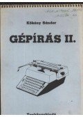 Kökény Sándor - Gépírás II.