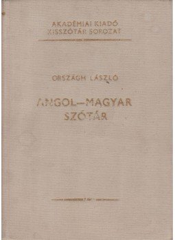 Országh László - Angol-magyar szótár, Budapest 1987 antikvár könyv