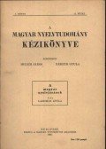 Laziczius Gyula - atirni - A magyar nyelvjárások