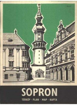 -- - Sopron (térkép) -- - Sopron (térkép), Budapest 1981 antikvár könyv