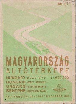 - Magyarország autótérképe 1:500000 - Magyarország autótérképe 1:500000, Budapest 1958 antikvár könyv