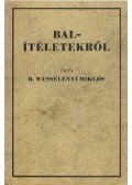 Wesselényi Miklós - Balítéletekről