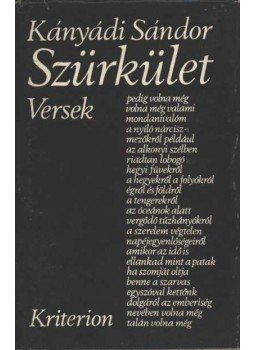 Kányádi Sándor - Szürkület Kányádi Sándor - Szürkület, Bukarest 1978 antikvár könyv