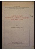 Harkai Schiller Pál - A lélektani kategóriák rendszerének kialakulása