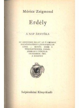 Móricz Zsigmond - Erdély III. Móricz Zsigmond - Erdély III., Budapest 1971 antikvár könyv