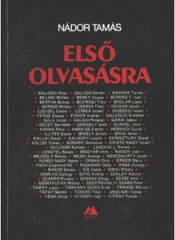 Nádor Tamás - Első olvasásra Nádor Tamás - Első olvasásra, Budapest 1988 antikvár könyv