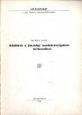 Gecsényi Lajos - Adalékok a jászsági munkásmozgalom történetéhez