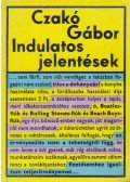 Czakó Gábor - Indulatos jelentések