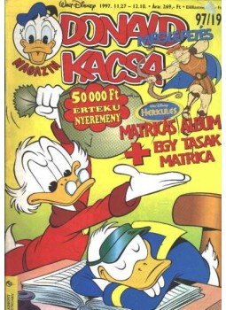 Walt Disney - Donald Kacsa 1997/19 Walt Disney - Donald Kacsa 1997/19, Budapest 1997 antikvár könyv