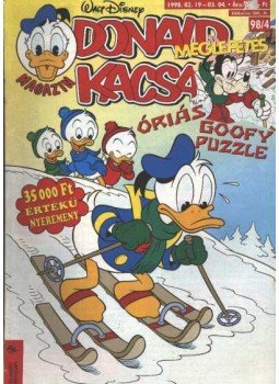 Walt Disney - Donald Kacsa 1998/04. Walt Disney - Donald Kacsa 1998/04., Budapest 1998 antikvár könyv