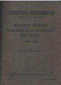 Surányi-Unger Tivadar - Budapest szerepe Magyarország gazdasági életében 1925-1934 I. kötet
