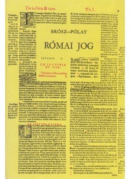 Brósz Róbert, Pólay Elemér - Római jog Brósz Róbert, Pólay Elemér - Római jog, Budapest 1995 antikvár könyv