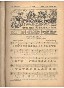 Jósvay Gábor - Magyar Nóta 1932. (teljes évf.) Jósvay Gábor - Magyar Nóta 1932. (teljes évf.), Eger 1932 antikvár könyv