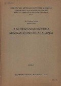 Dr. Drahos István - A szerszámgeometria mozgásgeometria alapjai