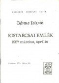 Bónus István - Kistarcsai emlék 1957. március, április