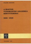 Fráter Jánosné - A Magyar Tudományos Akadémia könyvtárosai 1831-1949