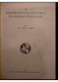 Somogyi József - A fenomenológia történeti és kritikai vizsgálata