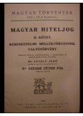 Dr. Szende Péter Pál - Magyar hiteljog II. kötet