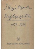 Illyés Gyula - Naplójegyzetek 1977-1978