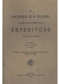 Pál Ernő - Az Orosházi M. K. Állami Polgári Fiú és Leányiskola Értesítője az 1912-13-ik tanévről