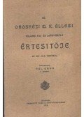 Pál Ernő - Az Orosházi M. Kir. Állami Polgári Fiú és Leányiskola Értesítője az 1914-15-ik tanévről