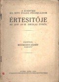 Mocskonyi József - A Szarvasi ÁG. Hitv. Evang. Főgimnázium Értesítője az 1918-19-ik iskolai évről