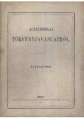 Ballagi Mór - A népiskolai törvényjavaslatról