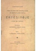 Katonáné- Tasnády Róza - A Nagyváradi-Olaszii Tisza Kálmán-téri községi elemi és ismétlő leány-iskola értesítője az 1904-1905 tanévről